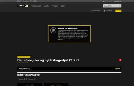 Geoblokering ved forsøg på at se dansk tv i udlandet
