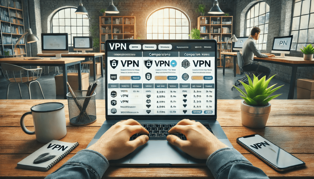 Sammenlign VPN-tjenester